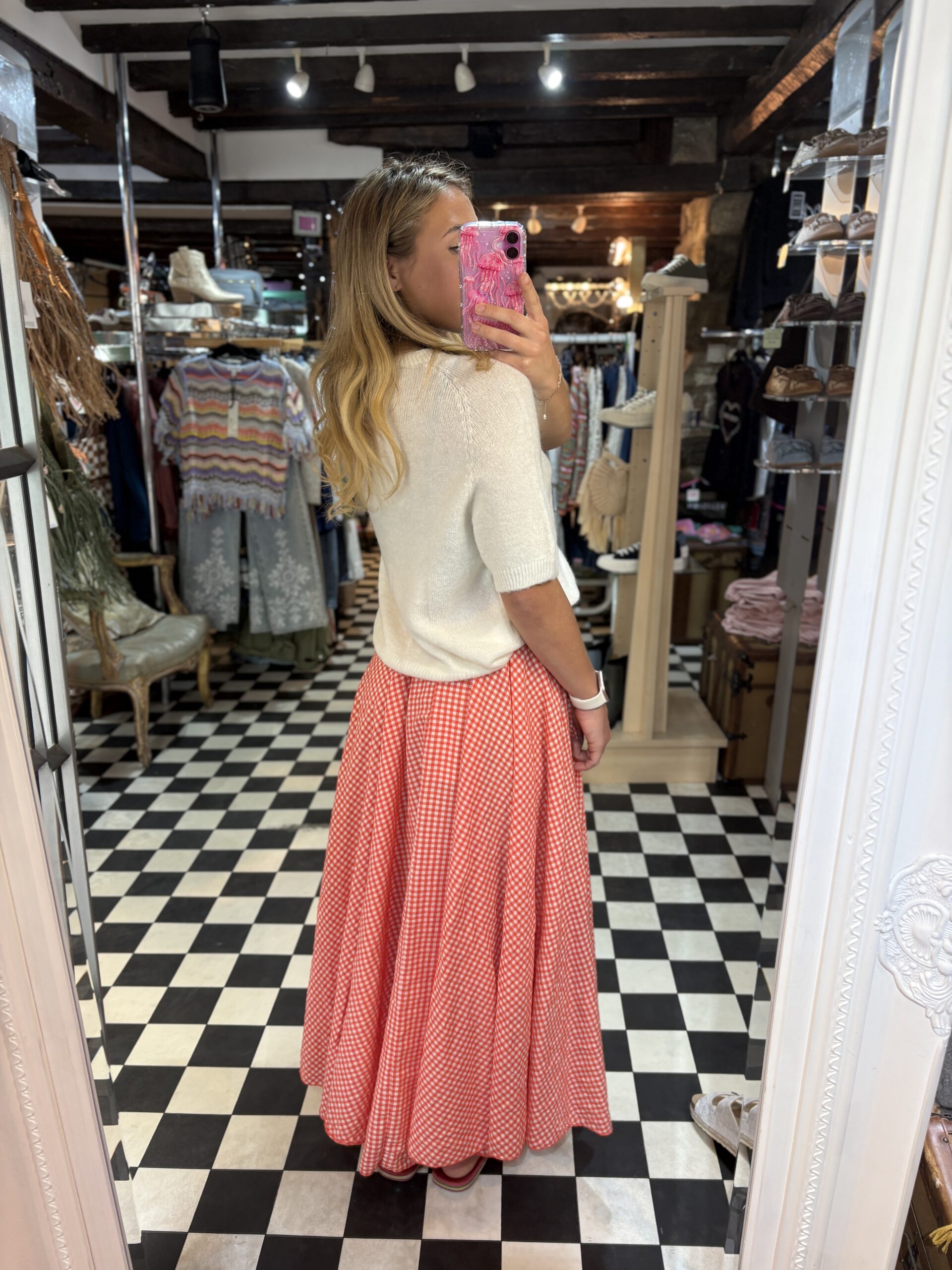 Gingham Skirt in 3 Colours