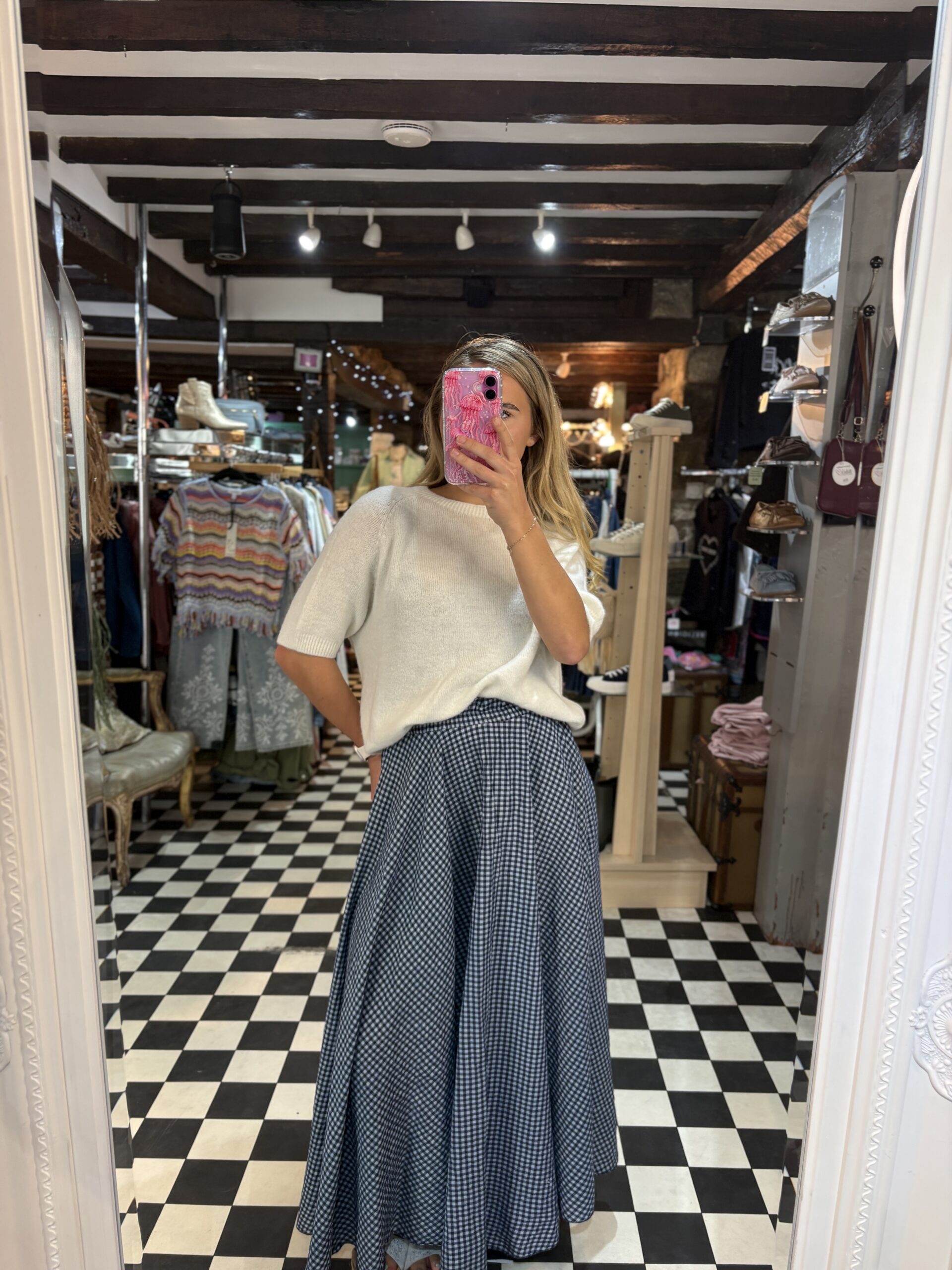 Gingham Skirt in 3 Colours