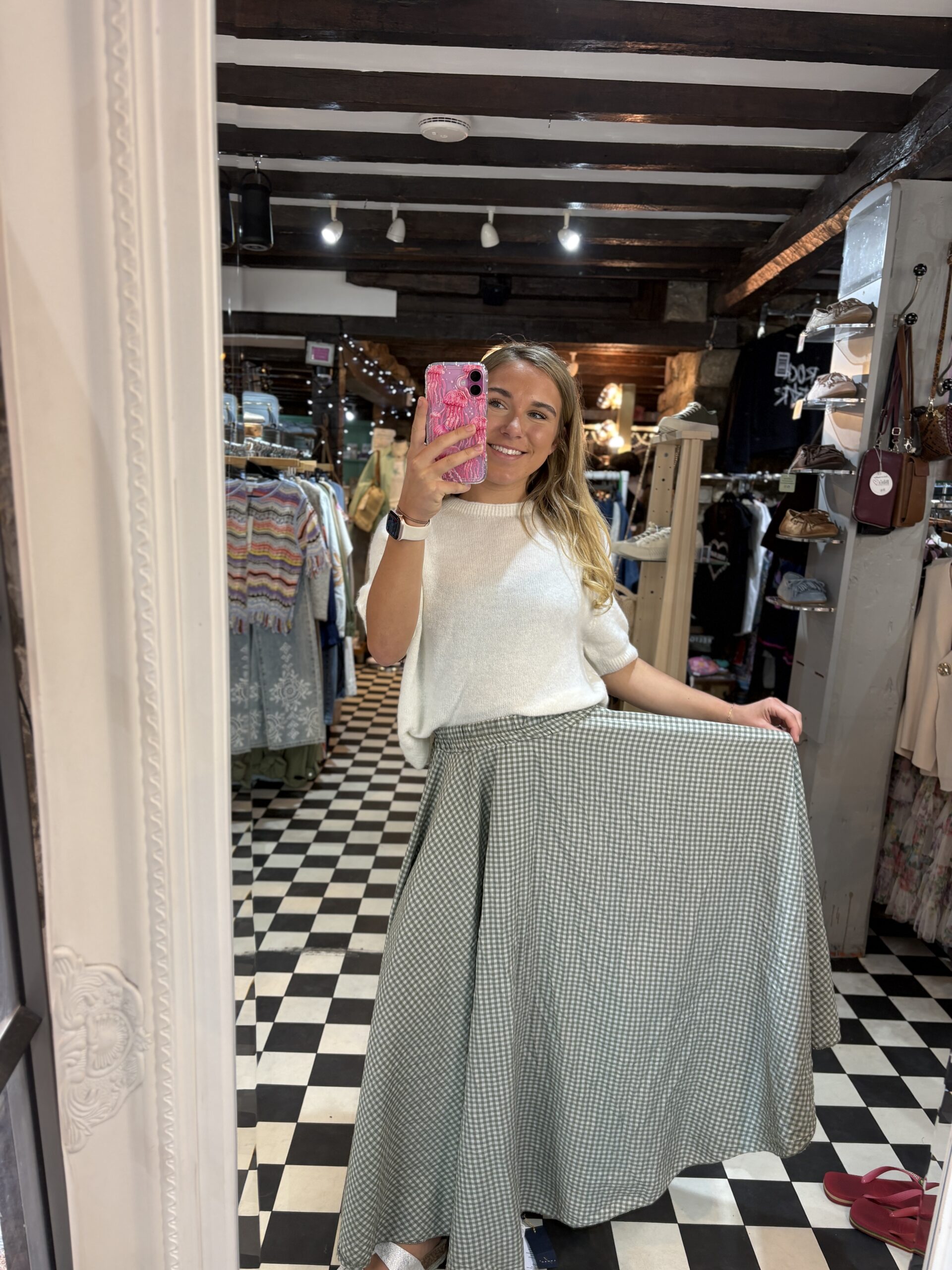 Gingham Skirt in 3 Colours