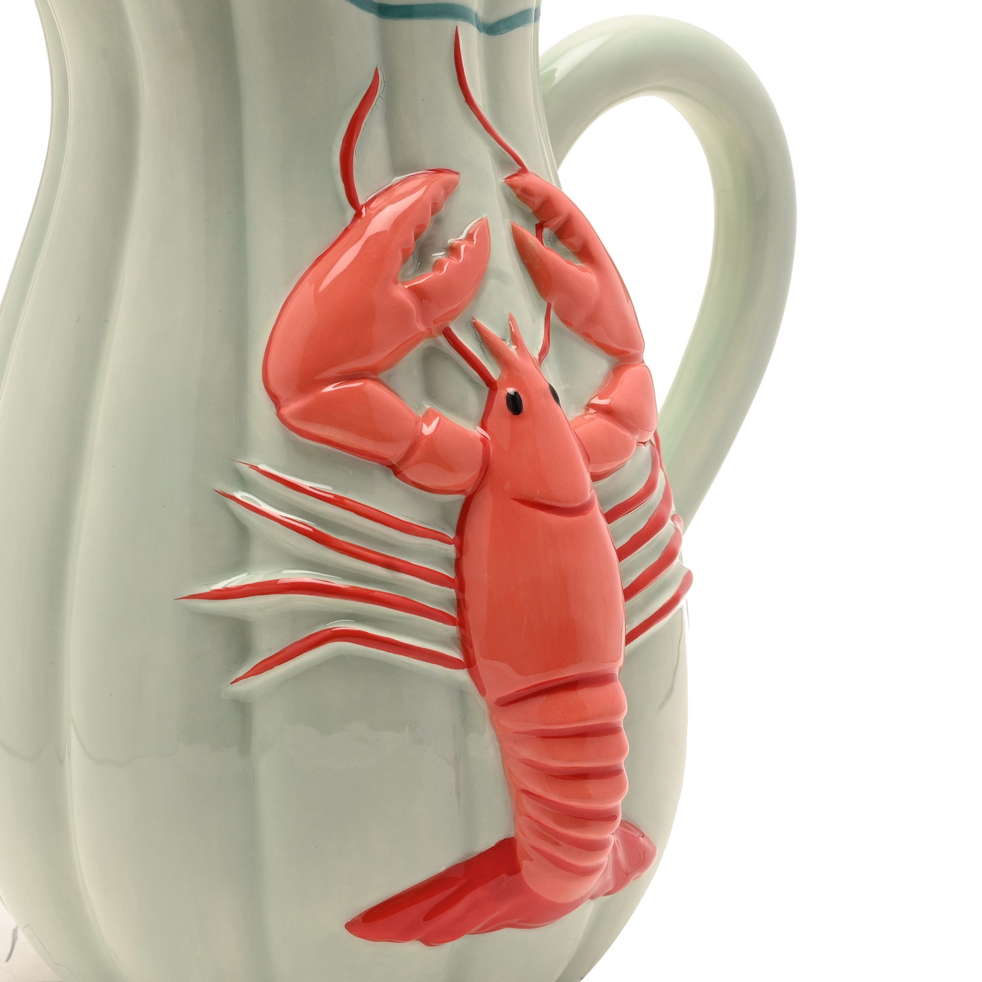 HESTIA HAND PAINTED LOBSTER VASE
