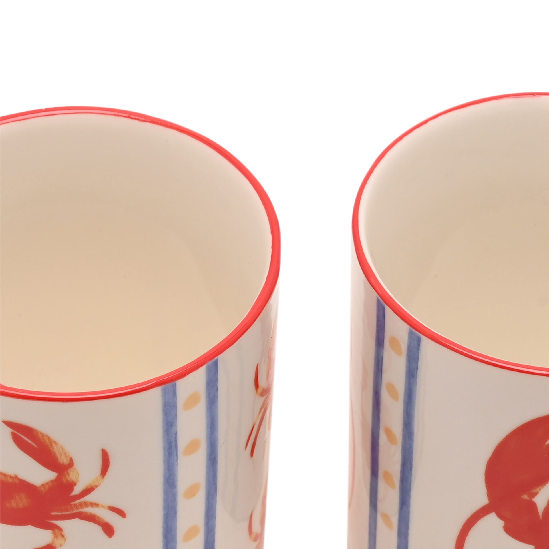 HESTIA SET OF 2 CRAB & LOBSTER MUGS