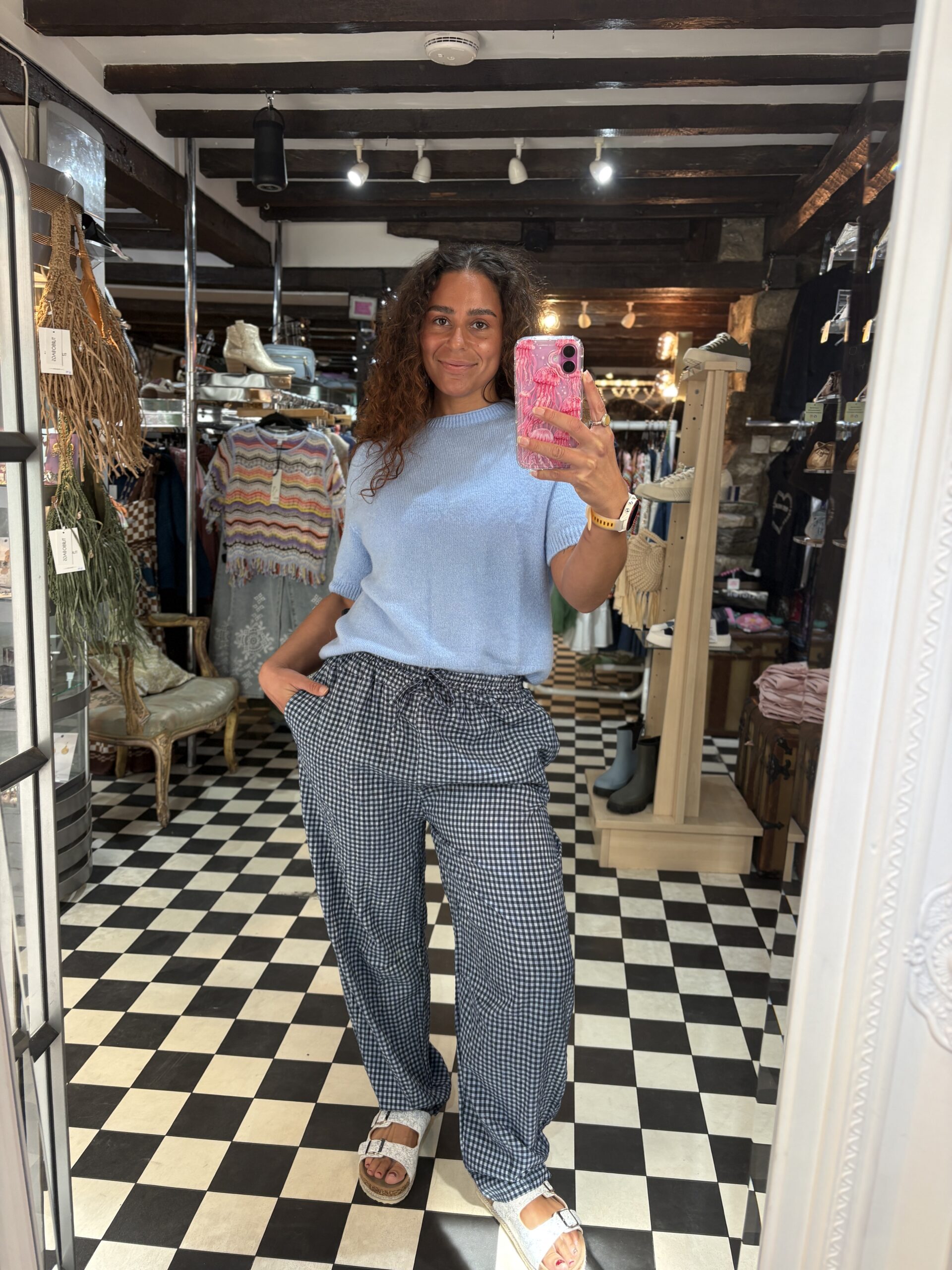 Gingham Trousers in 3 Colours