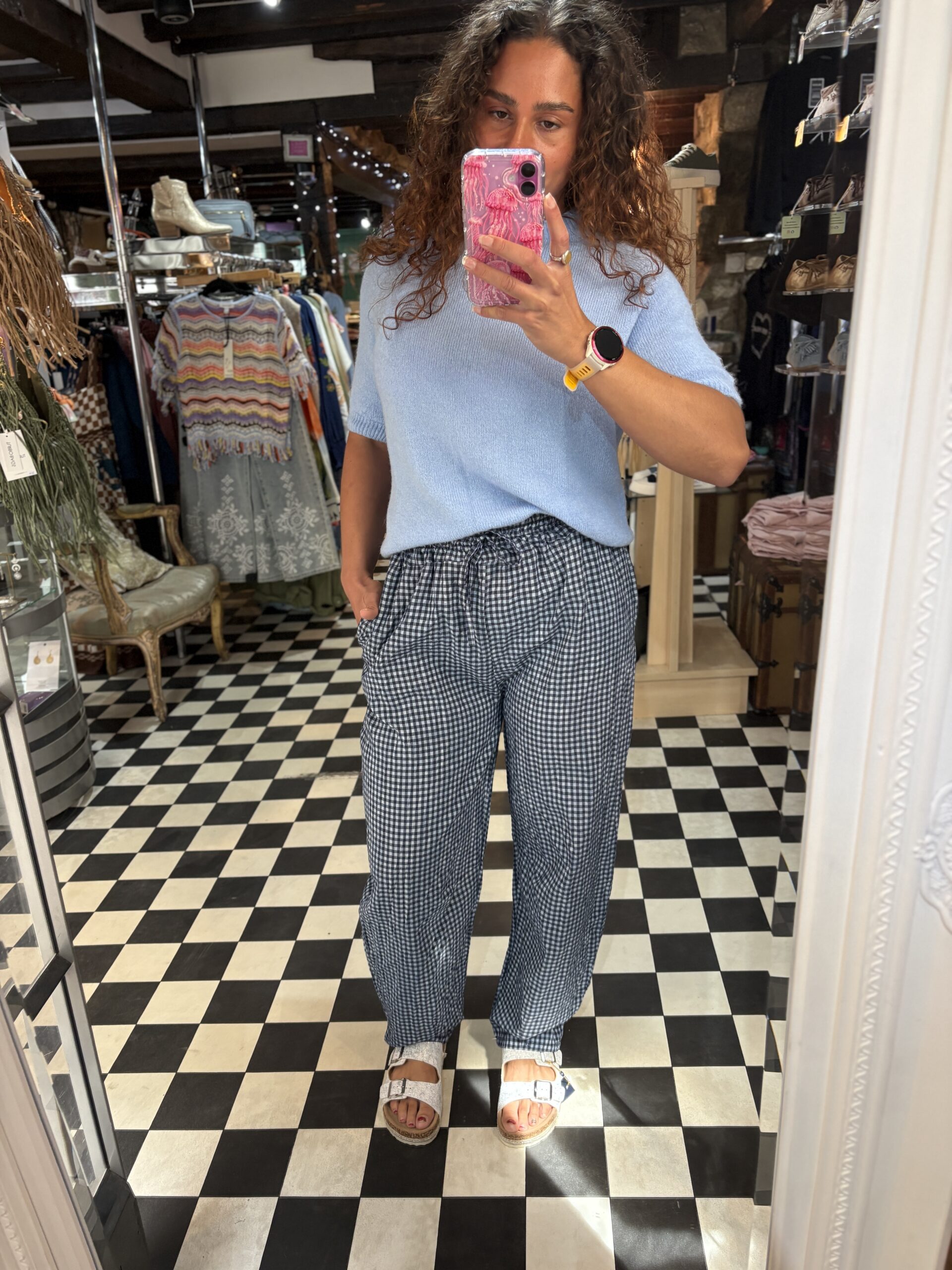 Gingham Trousers in 3 Colours