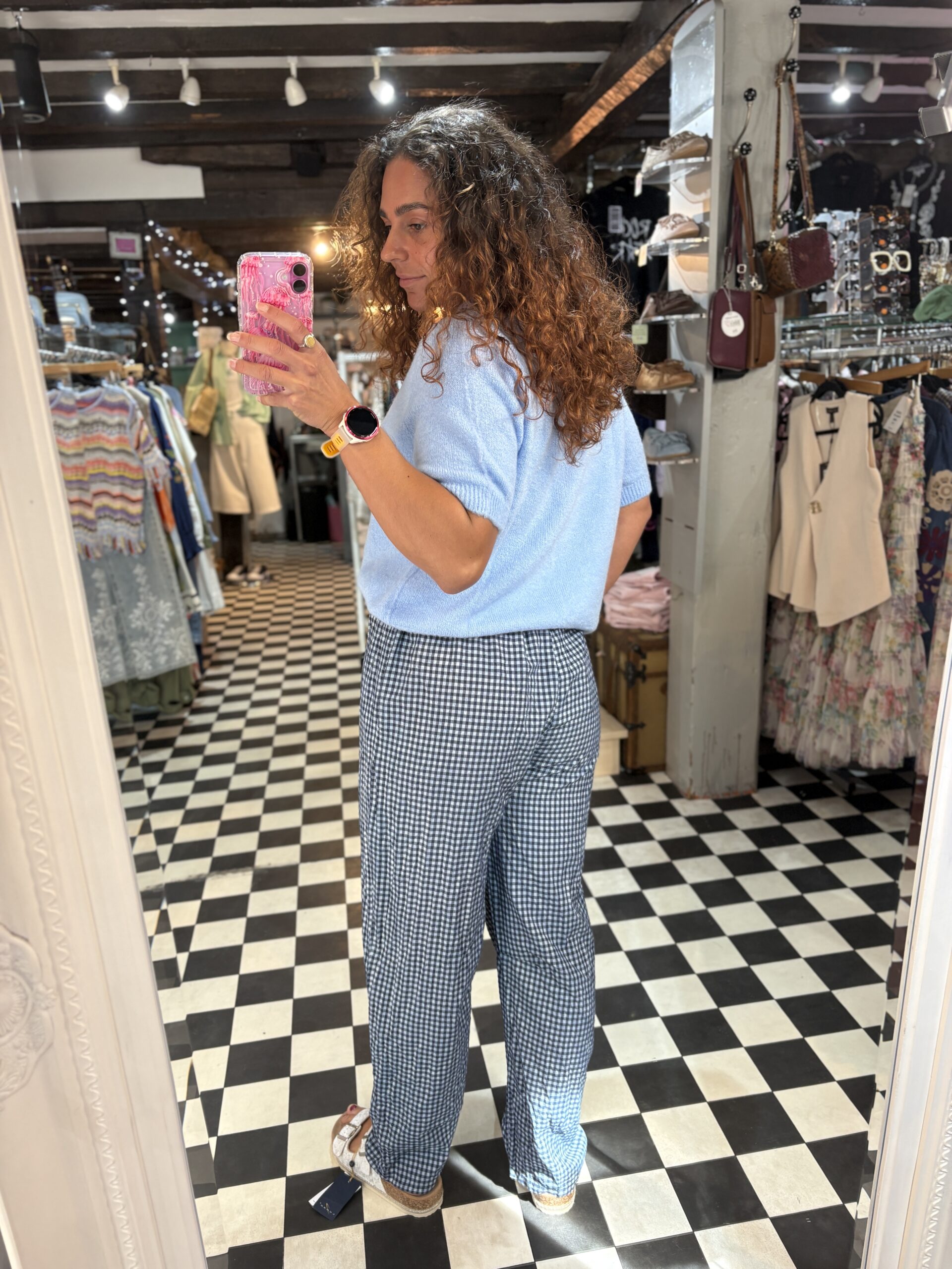 Gingham Trousers in 3 Colours