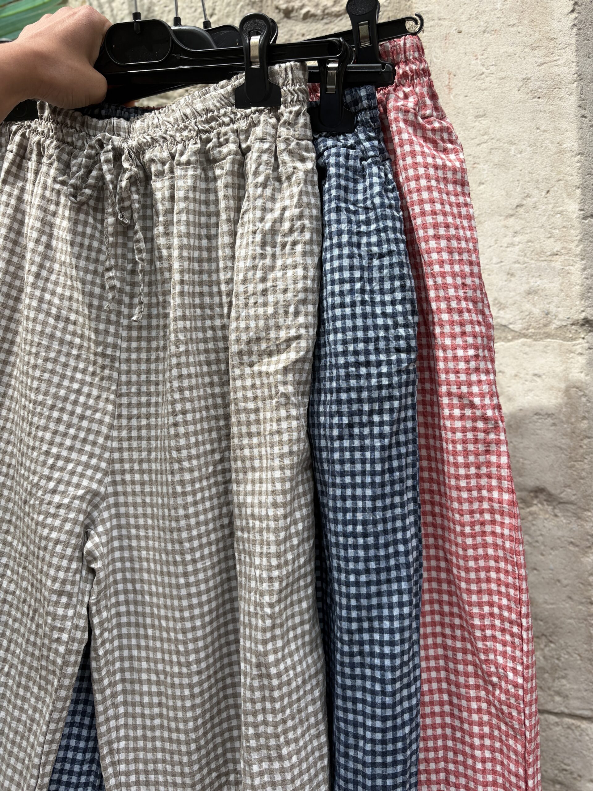 Gingham Trousers in 3 Colours