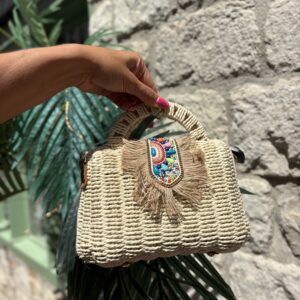 Mini Beaded Basket Bag