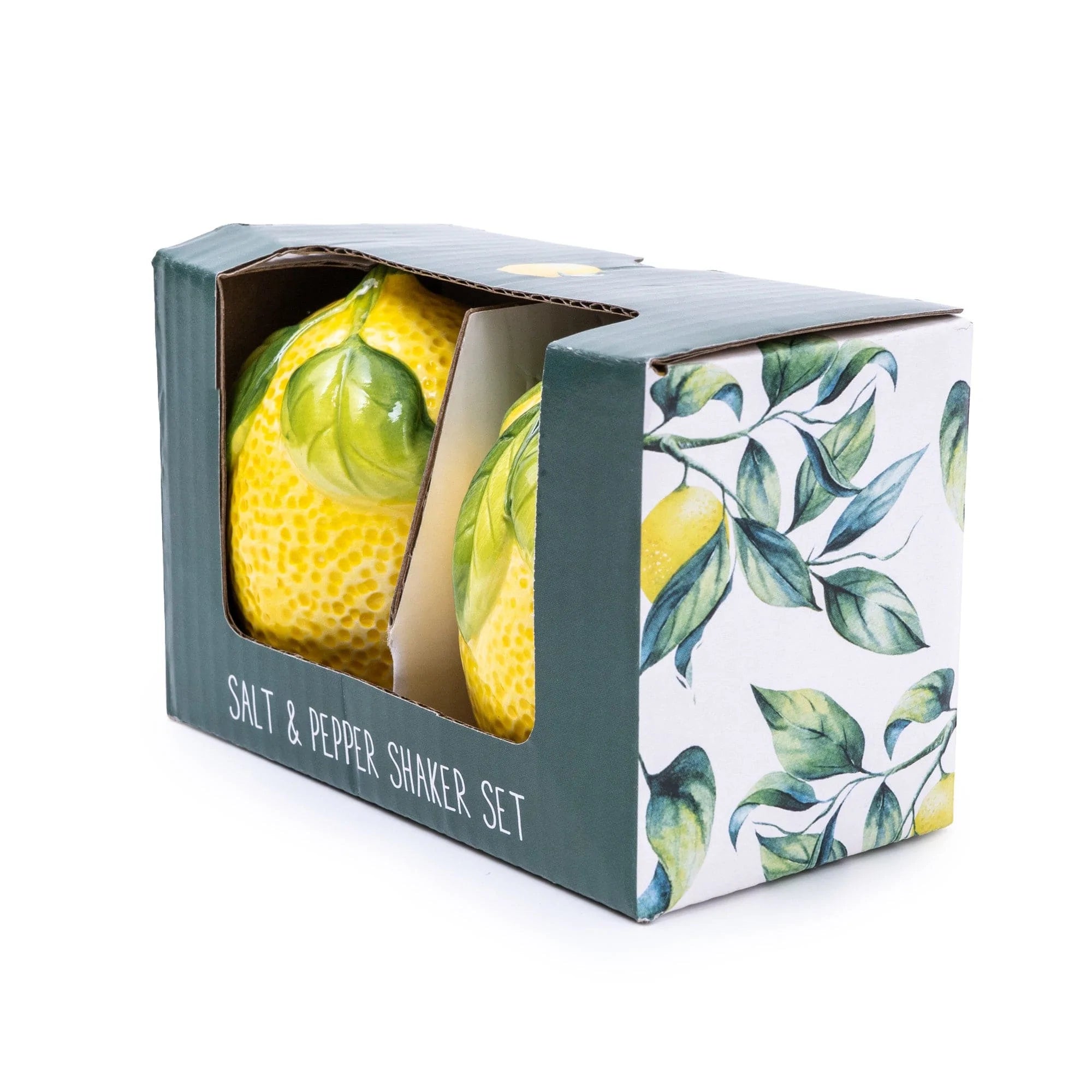 Mediterranean Lemons Salt and Pepper Shakers in Gift Box