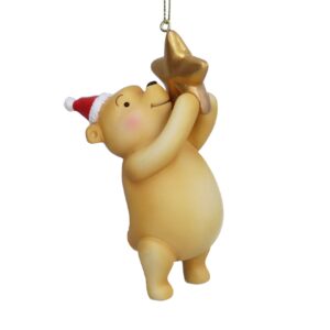 Resin Hanging Dec 8cm -Winnie-The-Pooh w Star