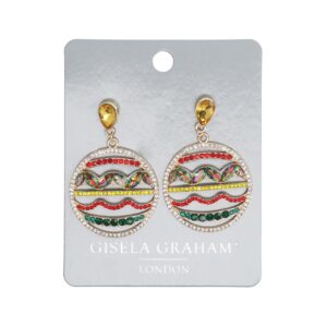 Metal/Enamel Earrings - Baubles