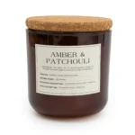 Amber & Patchouli Glass Jar Candle