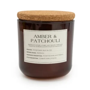 Amber & Patchouli Glass Jar Candle