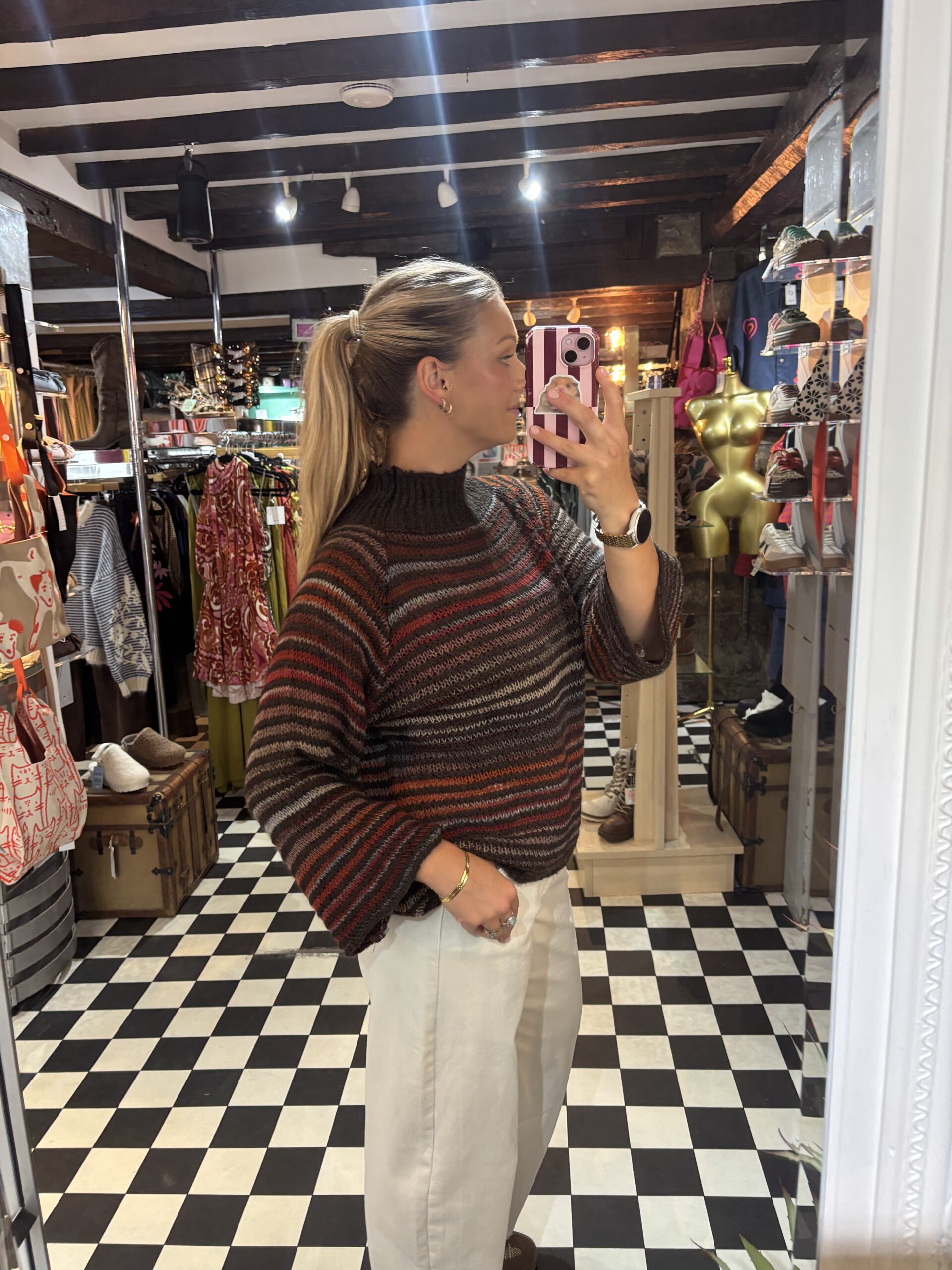 Funnel Neck Jumper in 2 Colours