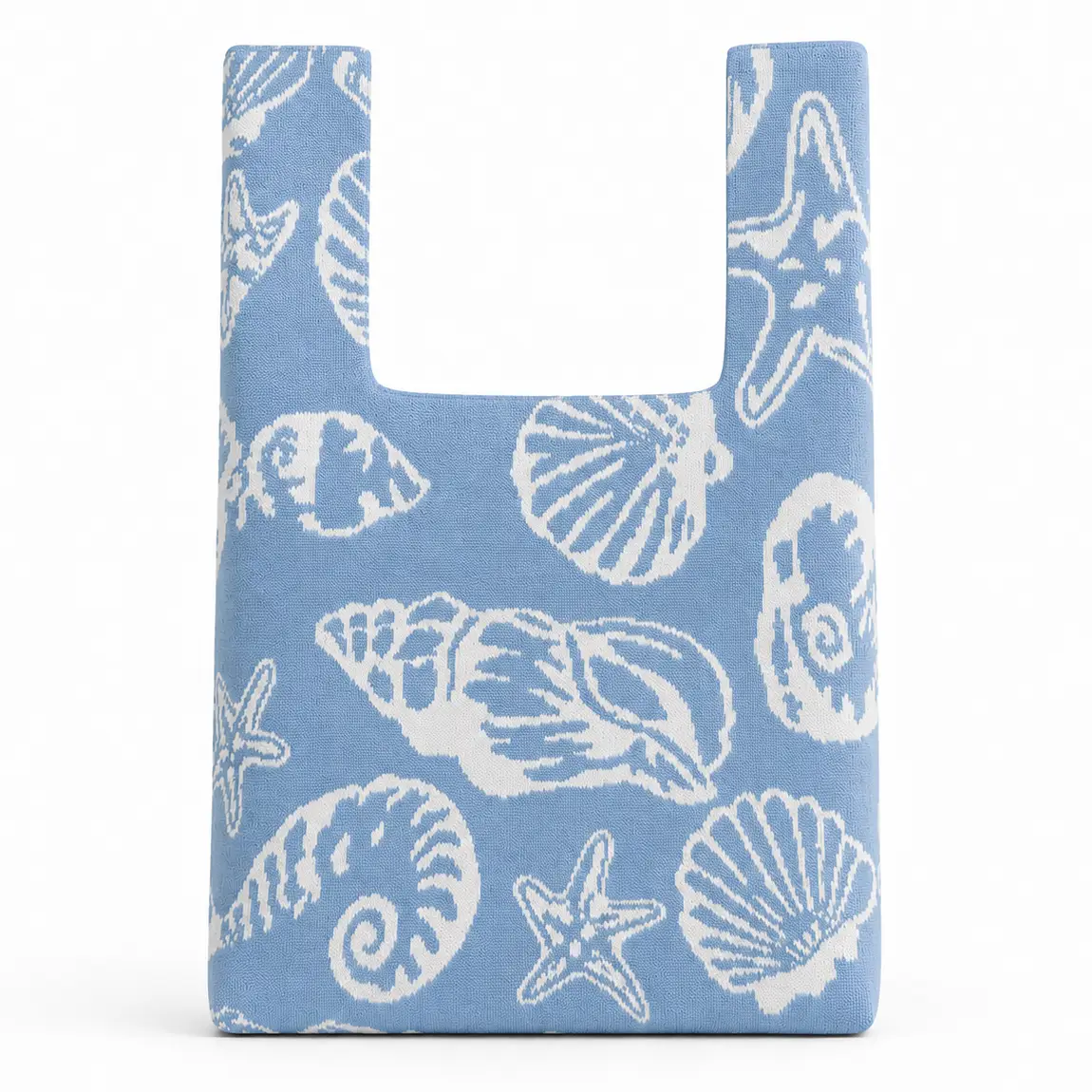 Tokeii Studio Knit Bag - Blue Shells