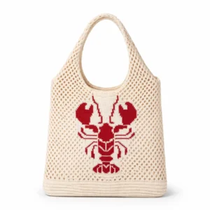 Tokeii Studio Knit Tote Bag - Lobster