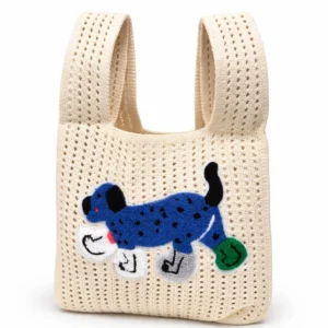 Tokeii Studio Knit Bag - Dog in Rain Boots