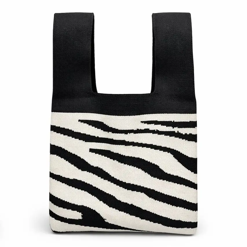 Tokeii Studio Knit Bag - Zebra