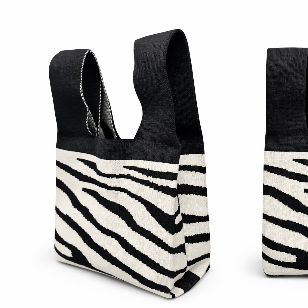 Tokeii Studio Knit Bag - Zebra