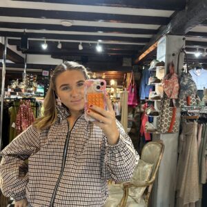 Track Jacket in Gingham