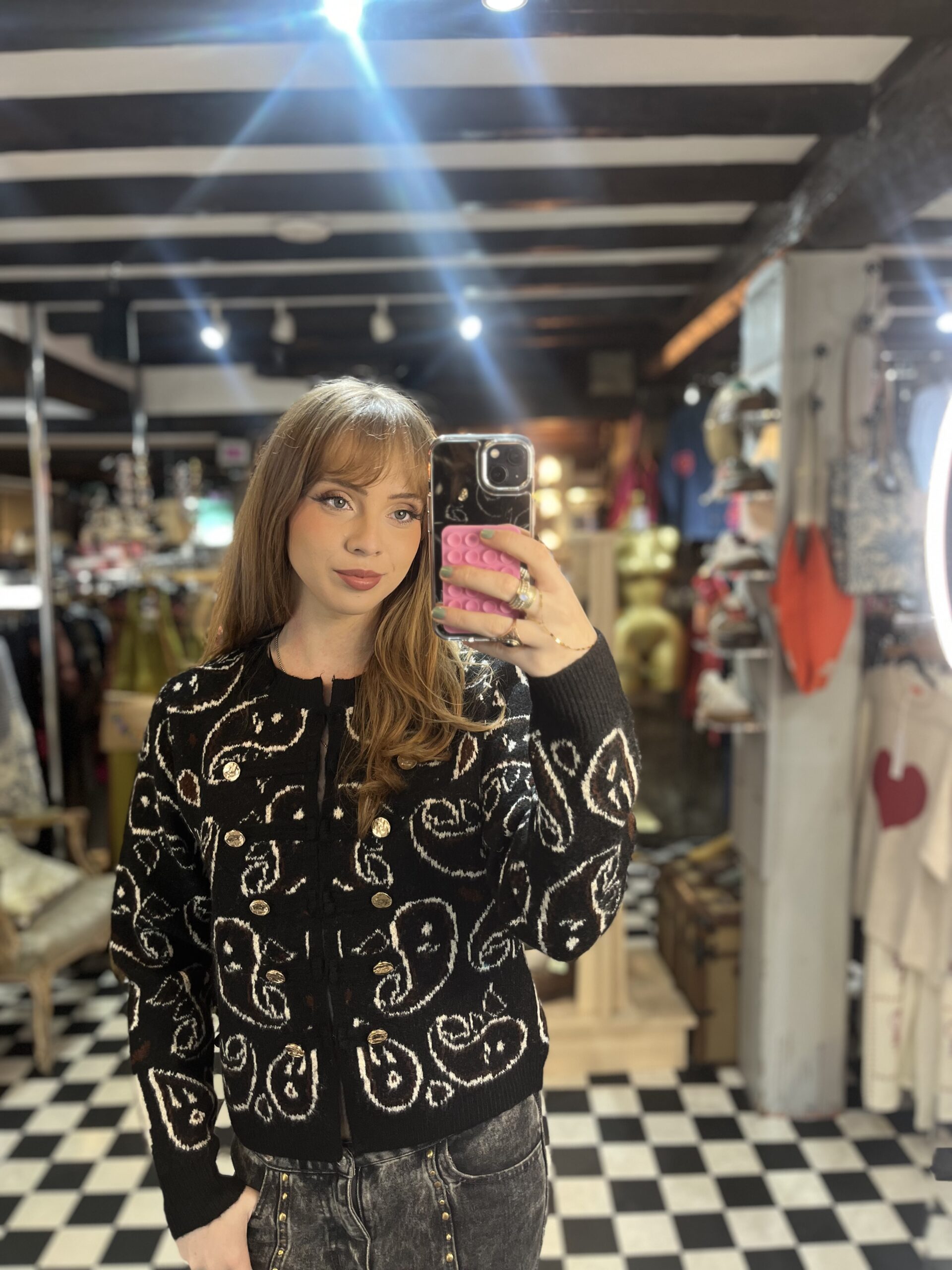 Paisley Pattern Cardigan in 3 Colours