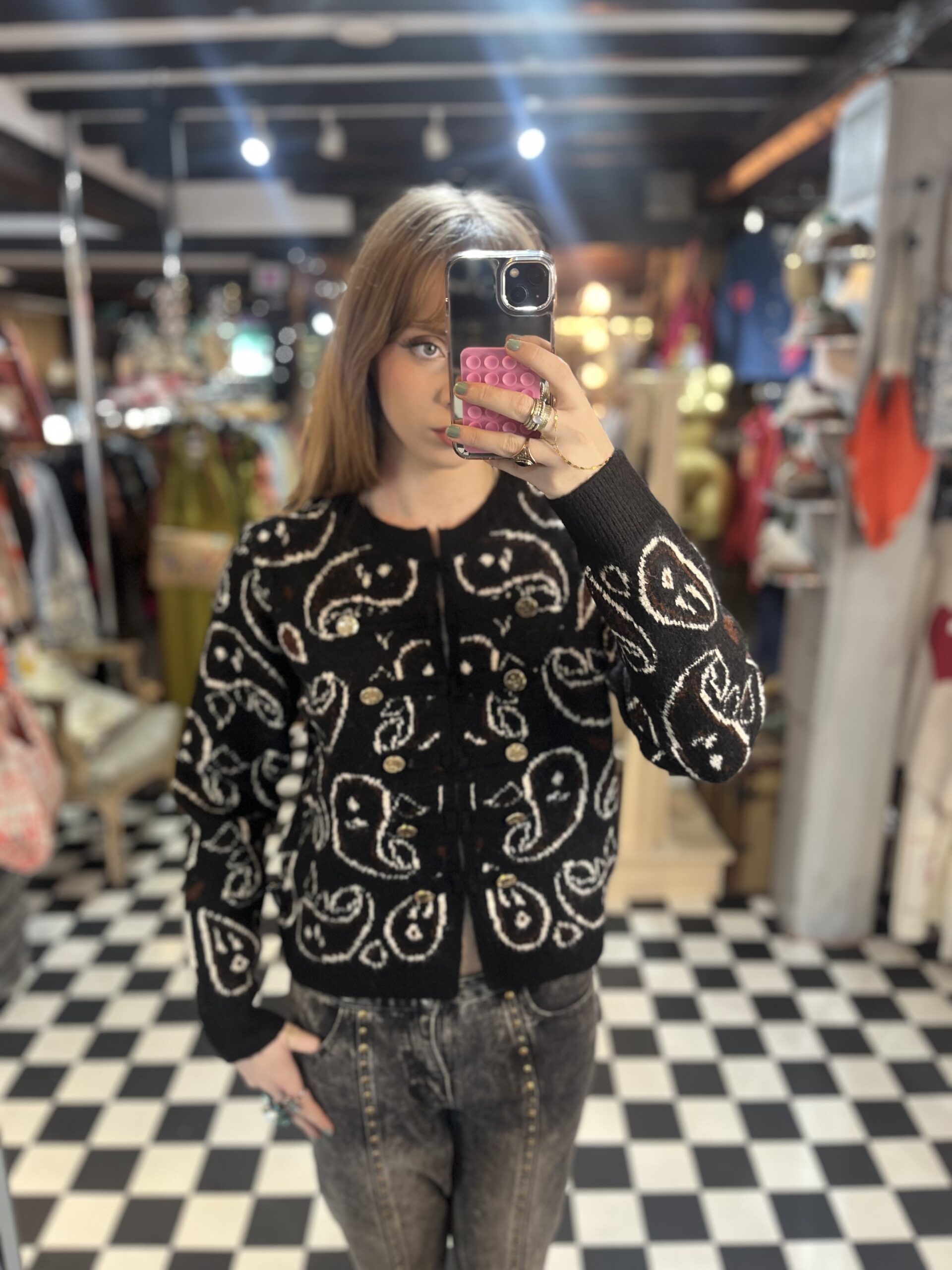 Paisley Pattern Cardigan in 3 Colours