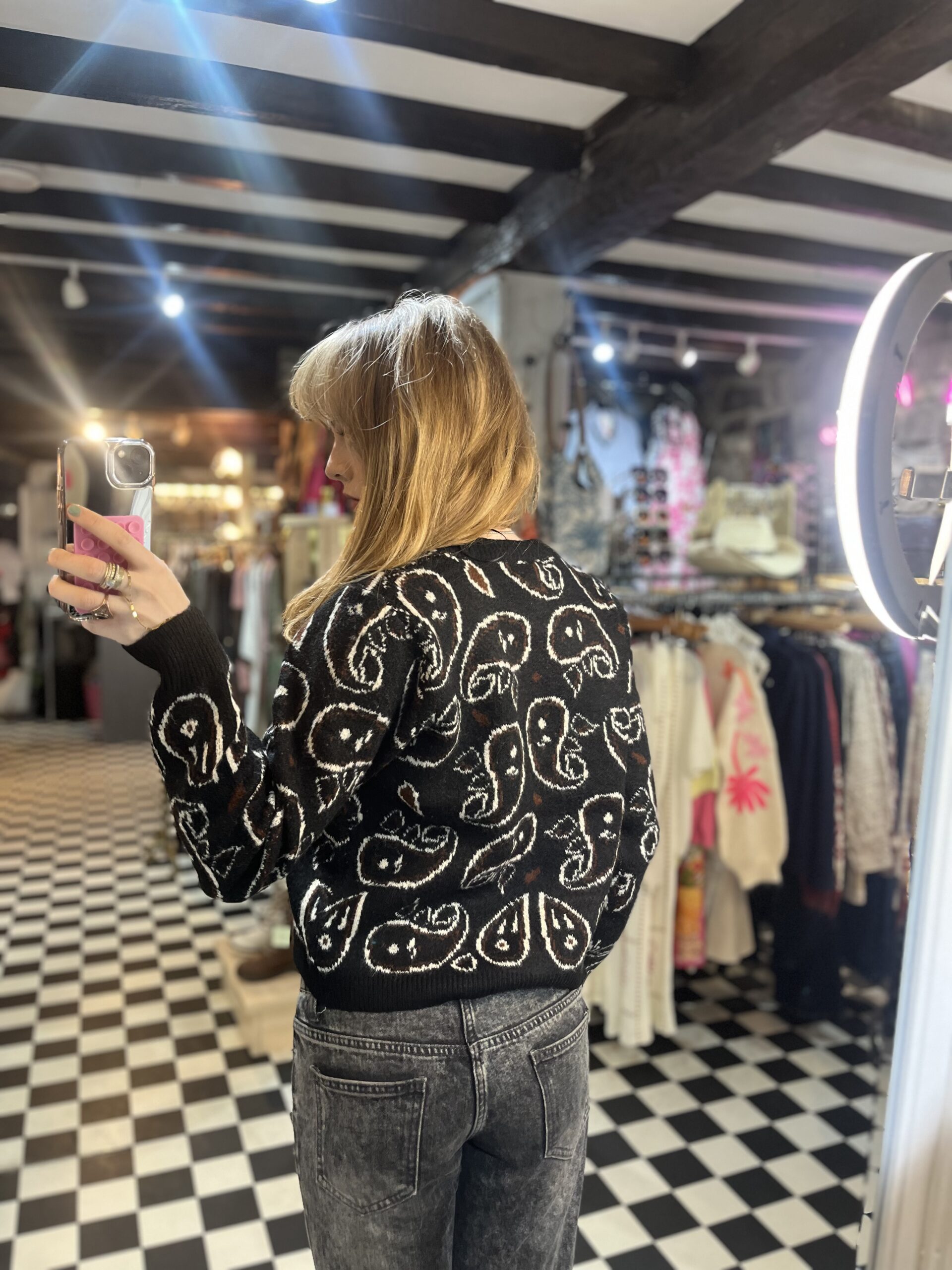 Paisley Pattern Cardigan in 3 Colours
