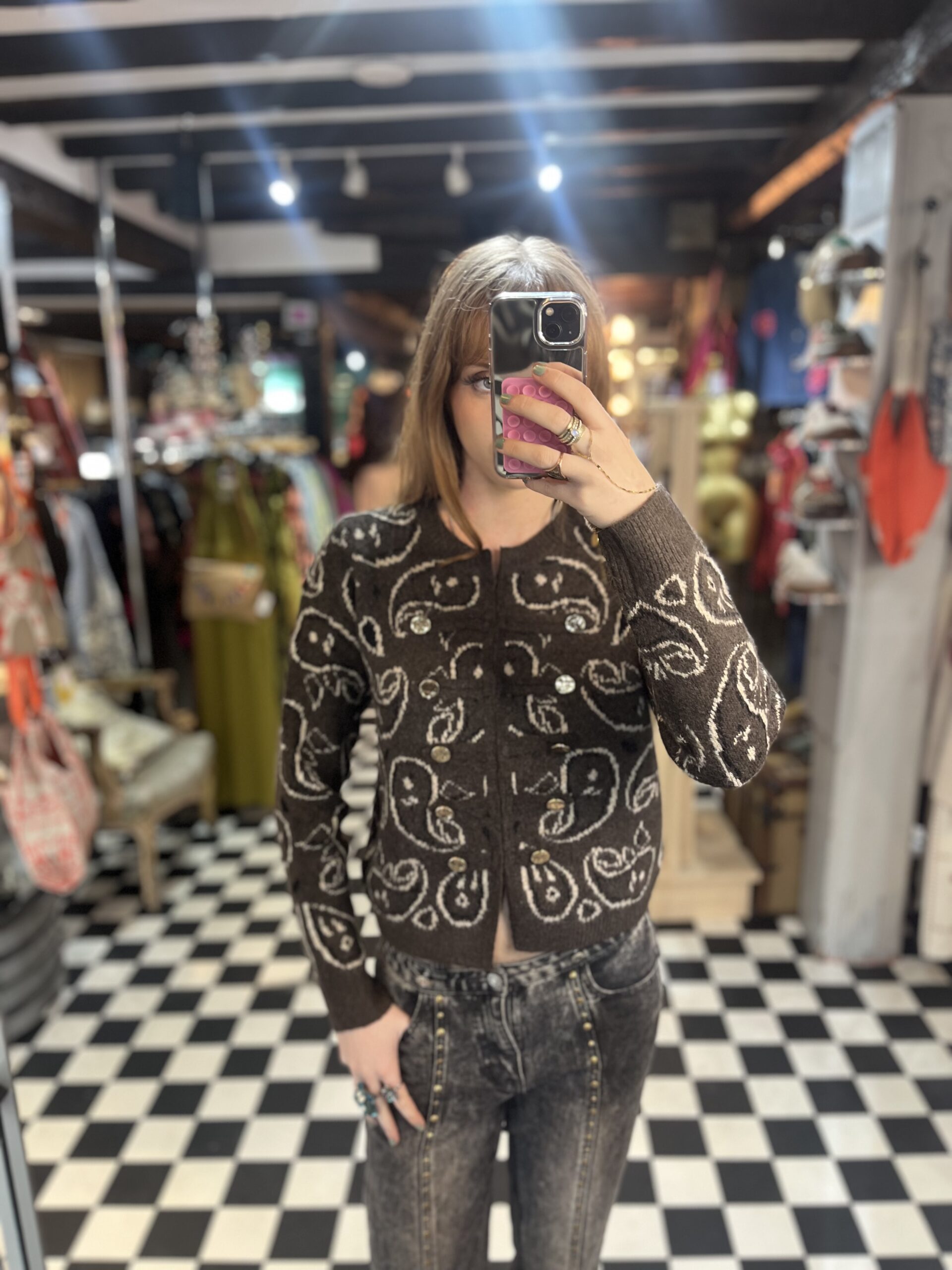 Paisley Pattern Cardigan in 3 Colours