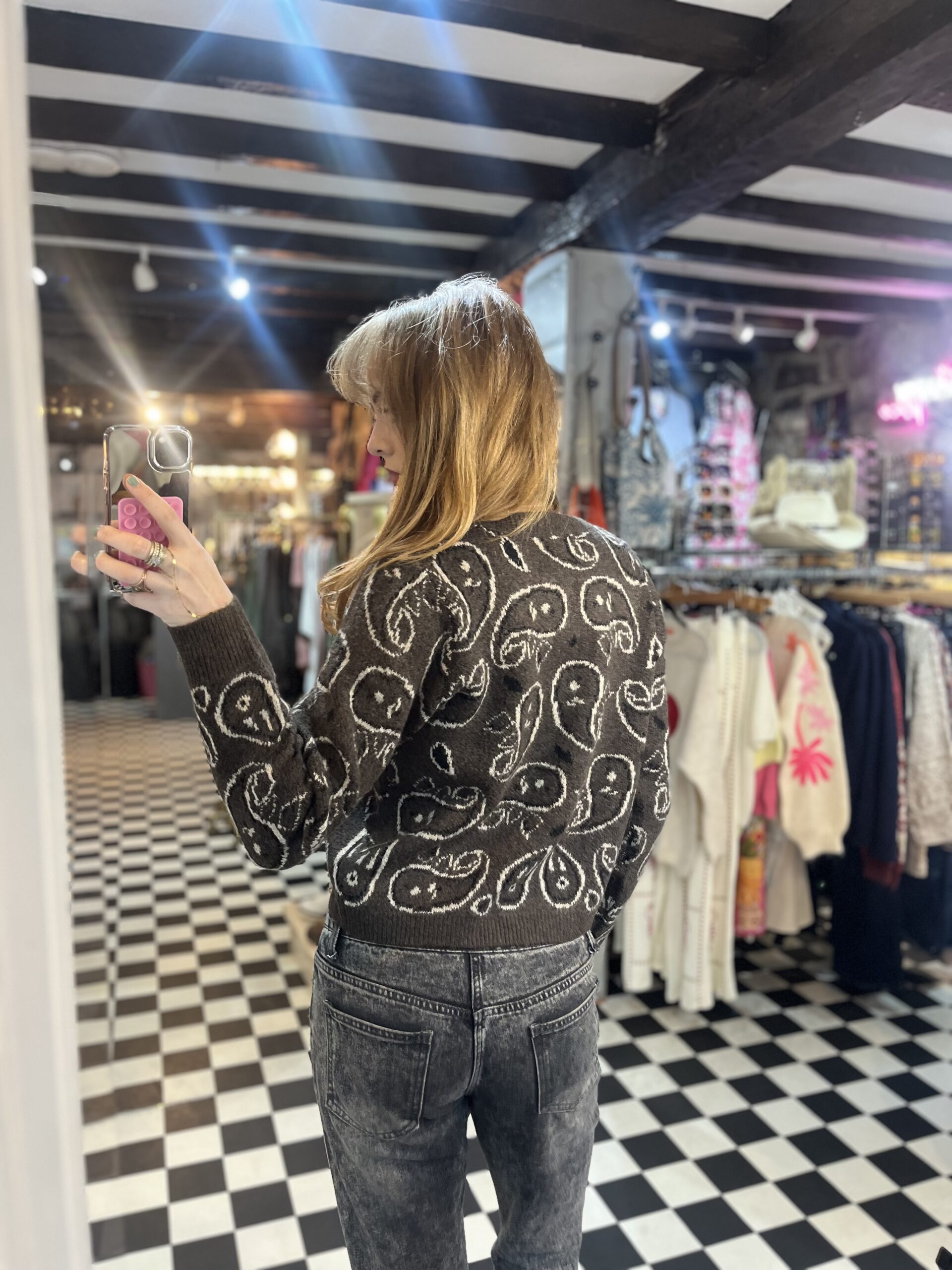 Paisley Pattern Cardigan in 3 Colours