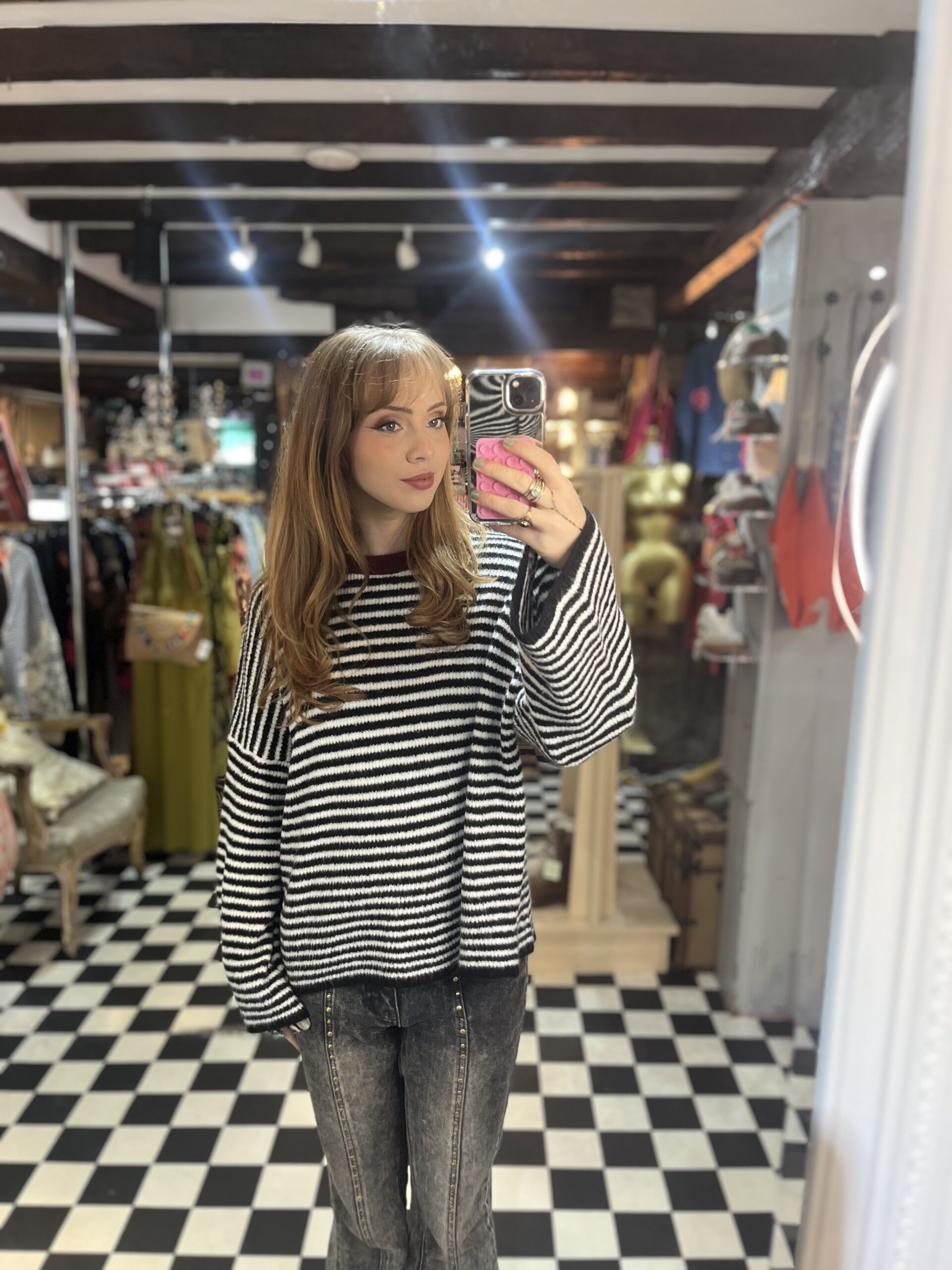 Bow Detail Stripe Jumper in 3 Colours