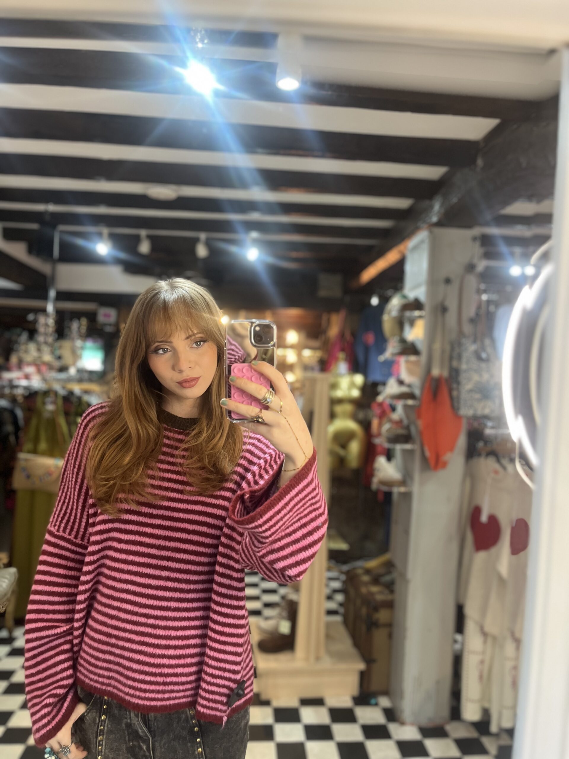Bow Detail Stripe Jumper in 3 Colours