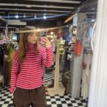 High Neck Stripe Zip Up Jumper in 4 Colours