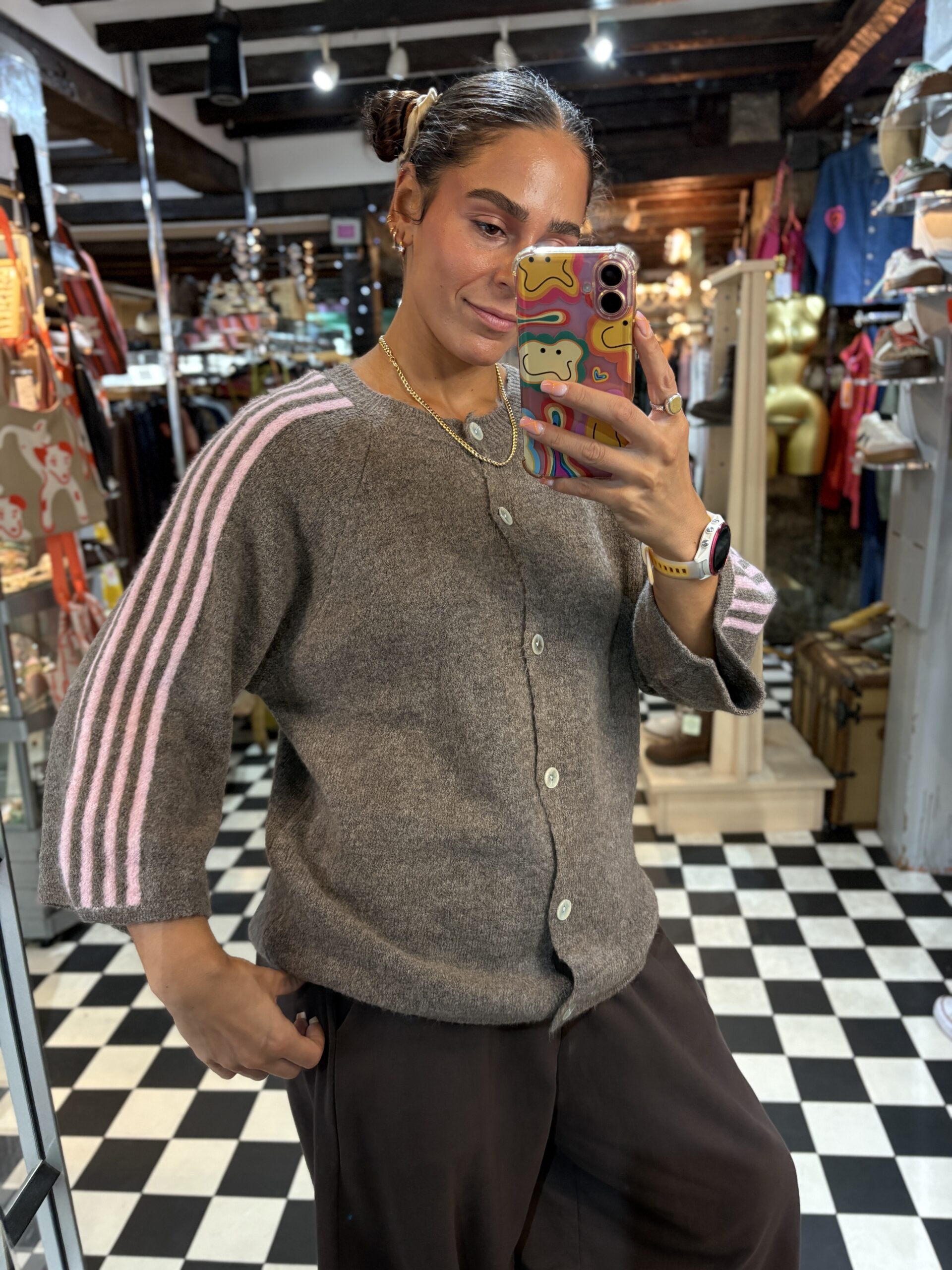 5 Stripe Cardigan in 2 Colours