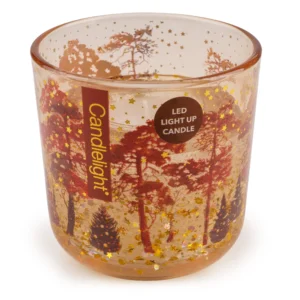 LED candle -mistletoe woodland