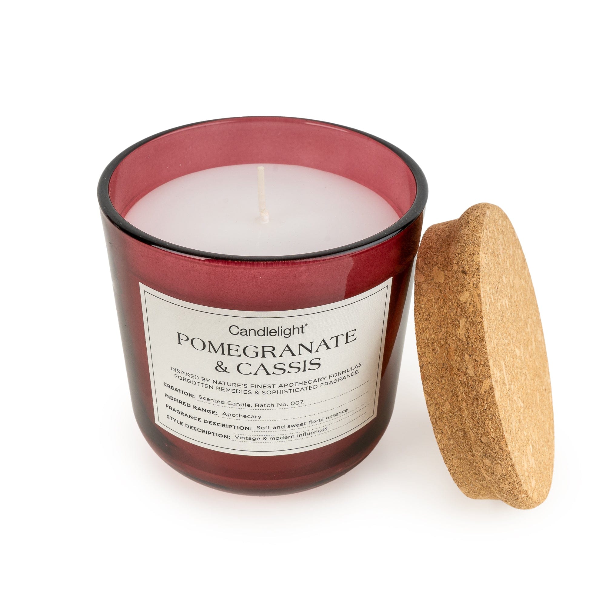 Pomegranate & Cassis Glass Jar candle