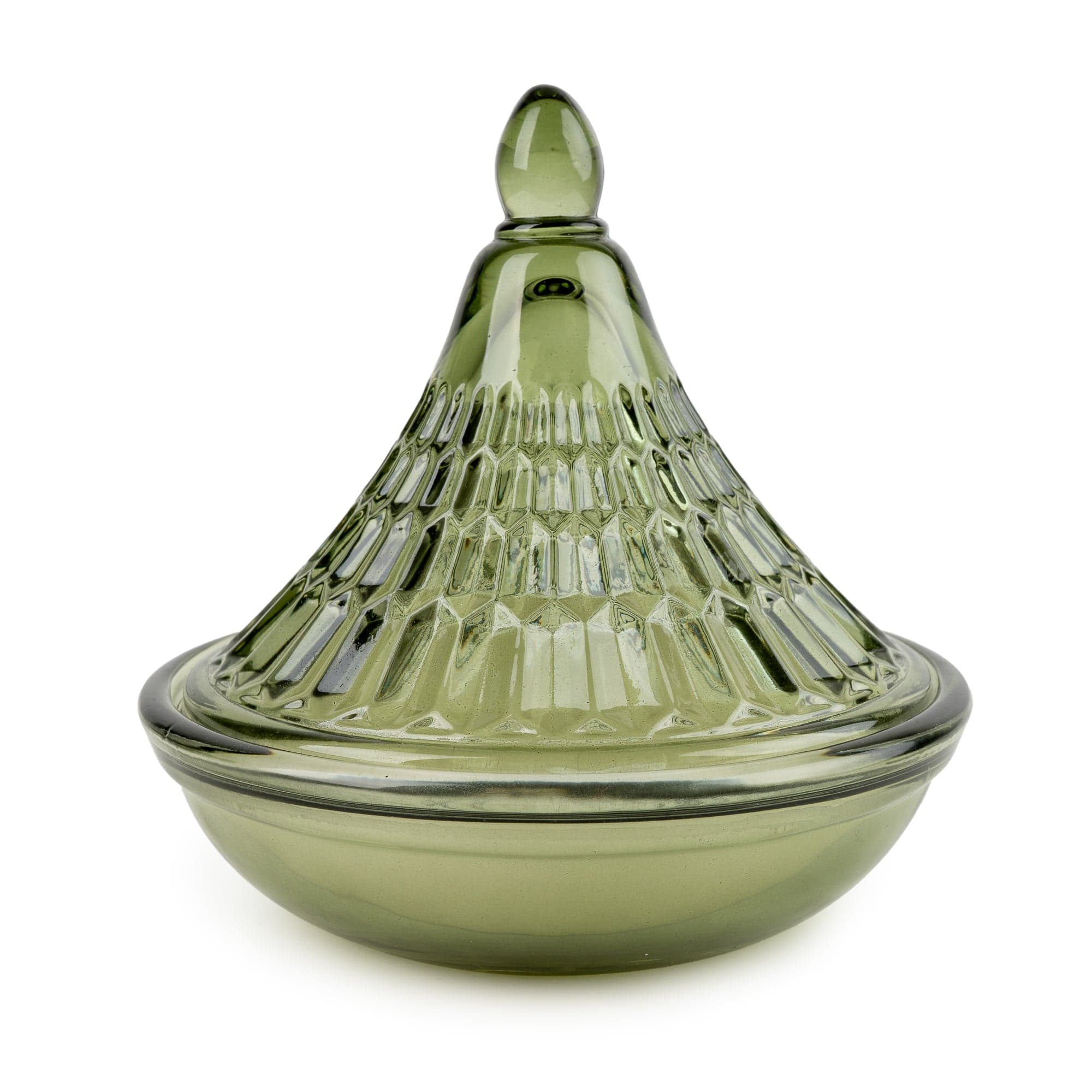Tagine Glass Candle - Green