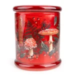 Large Glass Candle Jar - Toadstools Flora & Fauna