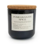 Pomegranate Spice glass jar candle