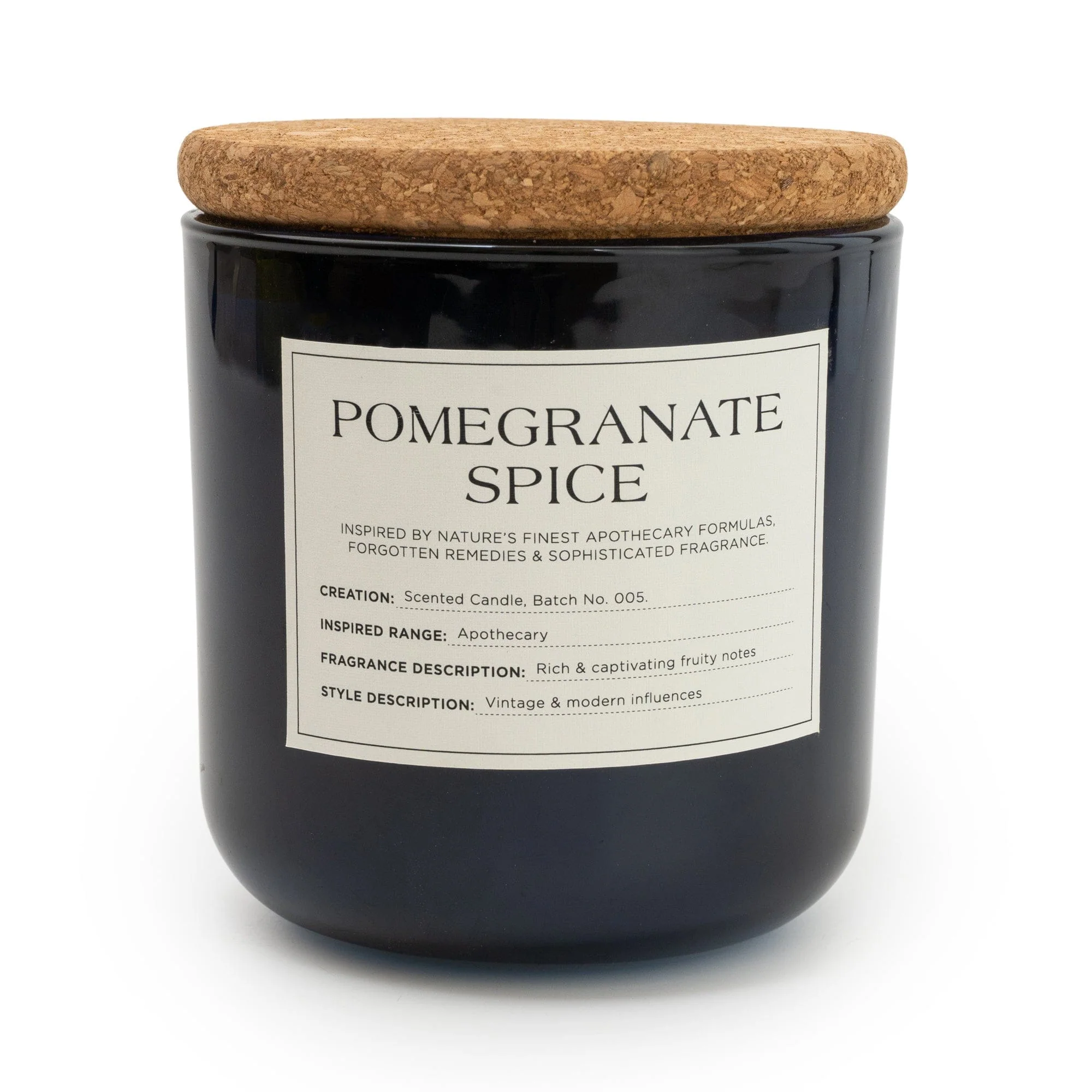 Pomegranate Spice glass jar candle