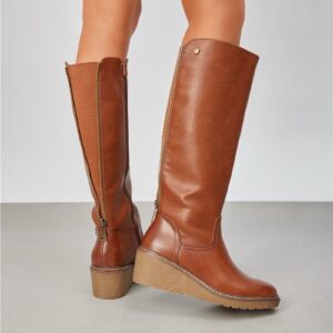 Camel Zip Boots
