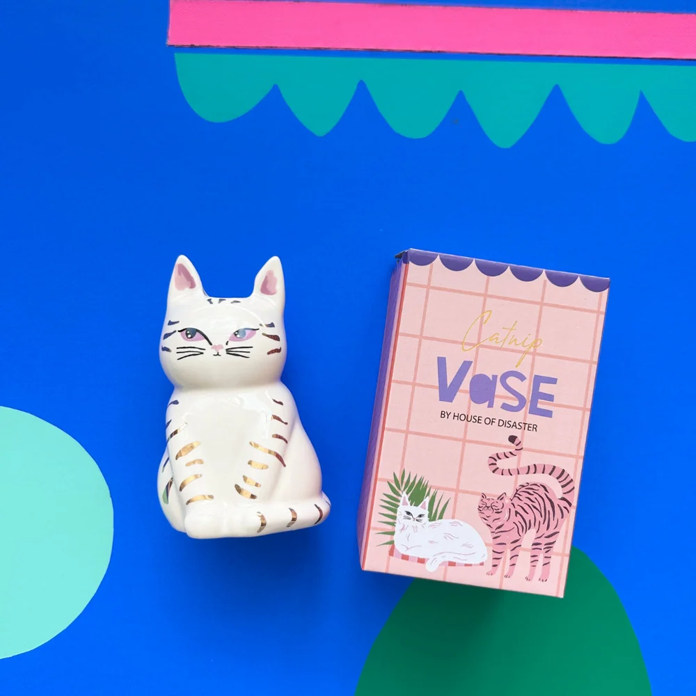 Catnip Cat Vase