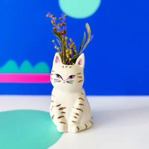 Catnip Cat Vase
