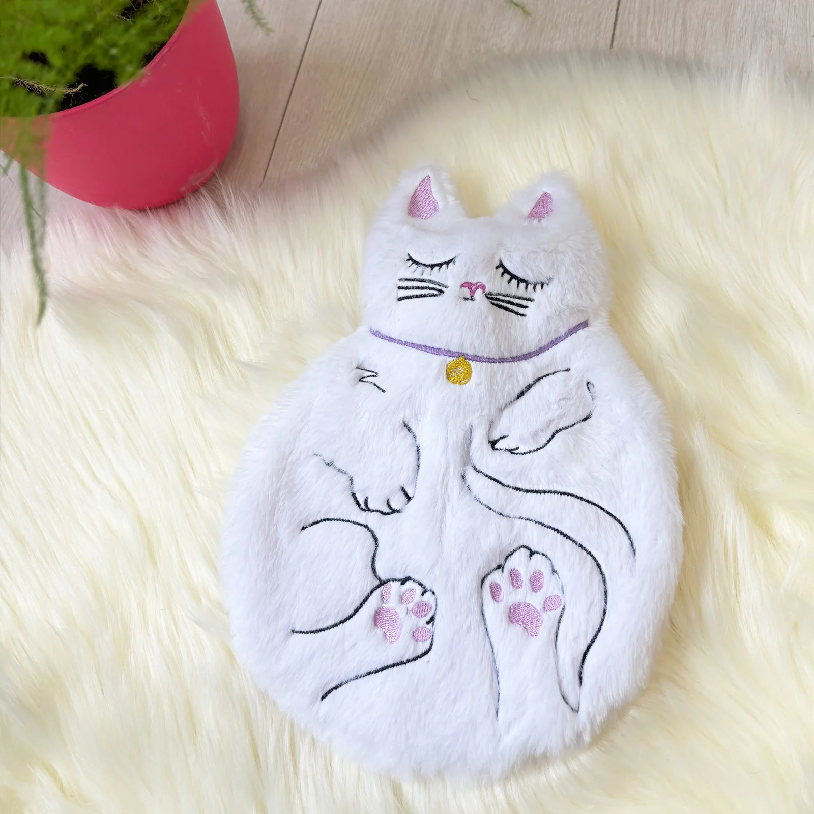 Sleeping Round Cat Hot Water Bottle