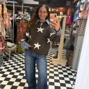 Sarah John Stonewash Denim Barrel Jeans