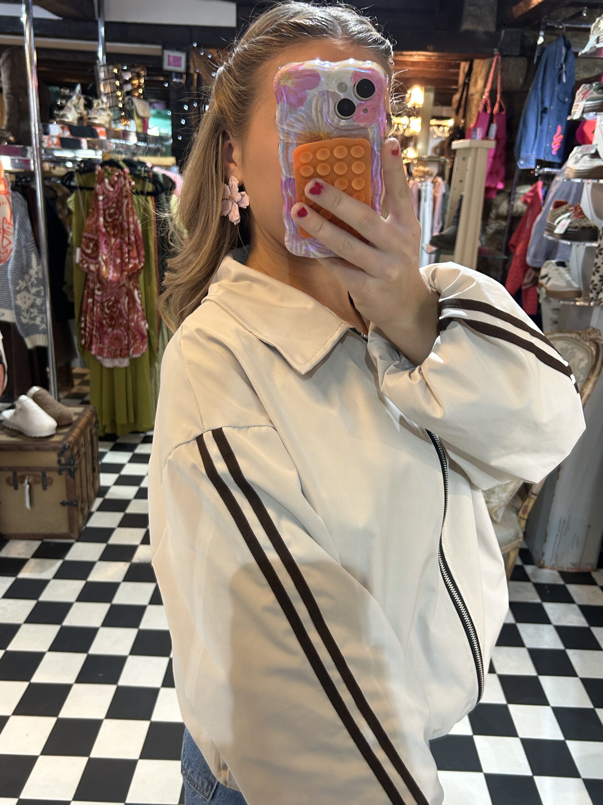 Track Jacket with Stripes in Multiple Colours