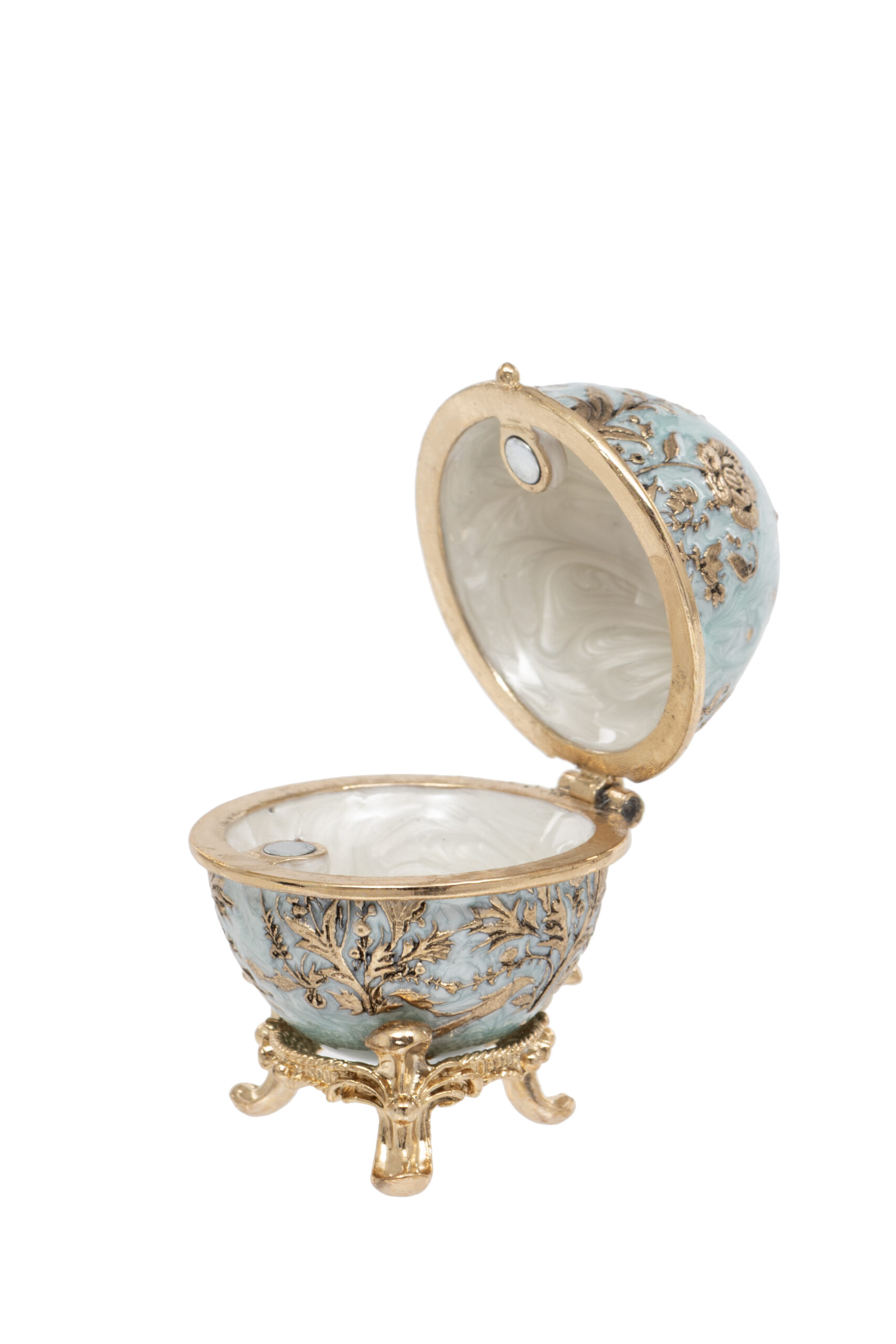 Floral Egg Trinket Box