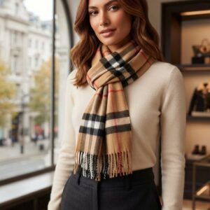 Check Designer Inspired Scarf