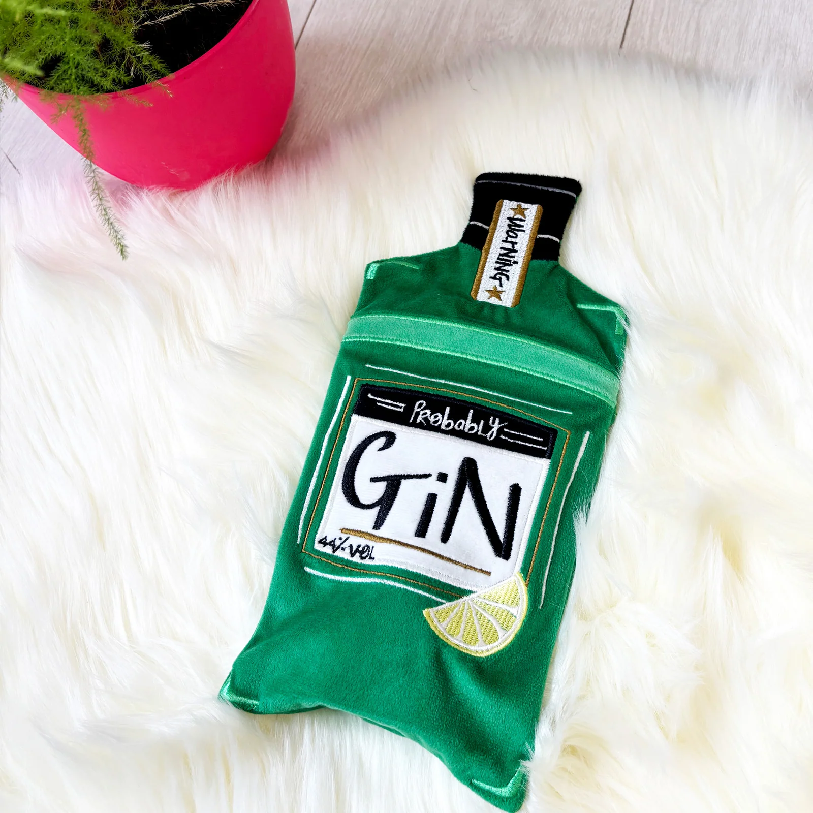 Small Talk Gin Hot Water Bottle