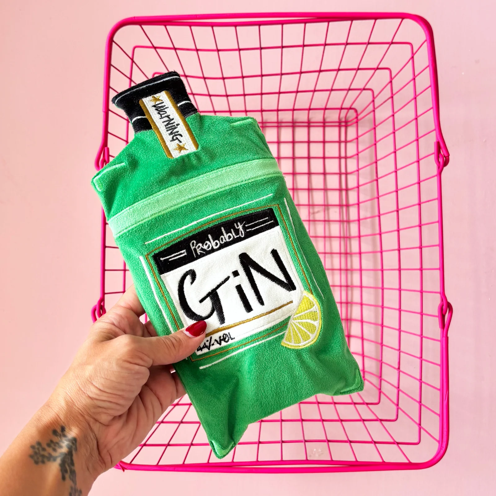Small Talk Gin Hot Water Bottle